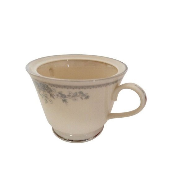 Lenox Reverie Floral Creamer & Sugar Bowl Set Ivory Blue Flowers - Picture 8 of 9